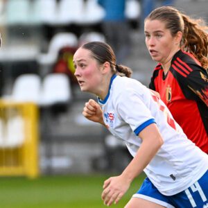 UEFA WOMEN'S UNDER-19 QUALIFYING FAROE ISLANDS VS BELGIUM